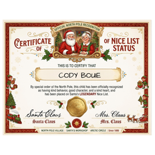 Load image into Gallery viewer, Santa Box - Top of List Letter and Gift Bundle
