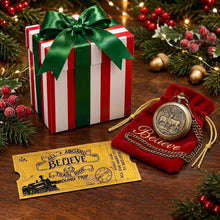 Load image into Gallery viewer, Santa's First Gift Express Train Pocket Watch
