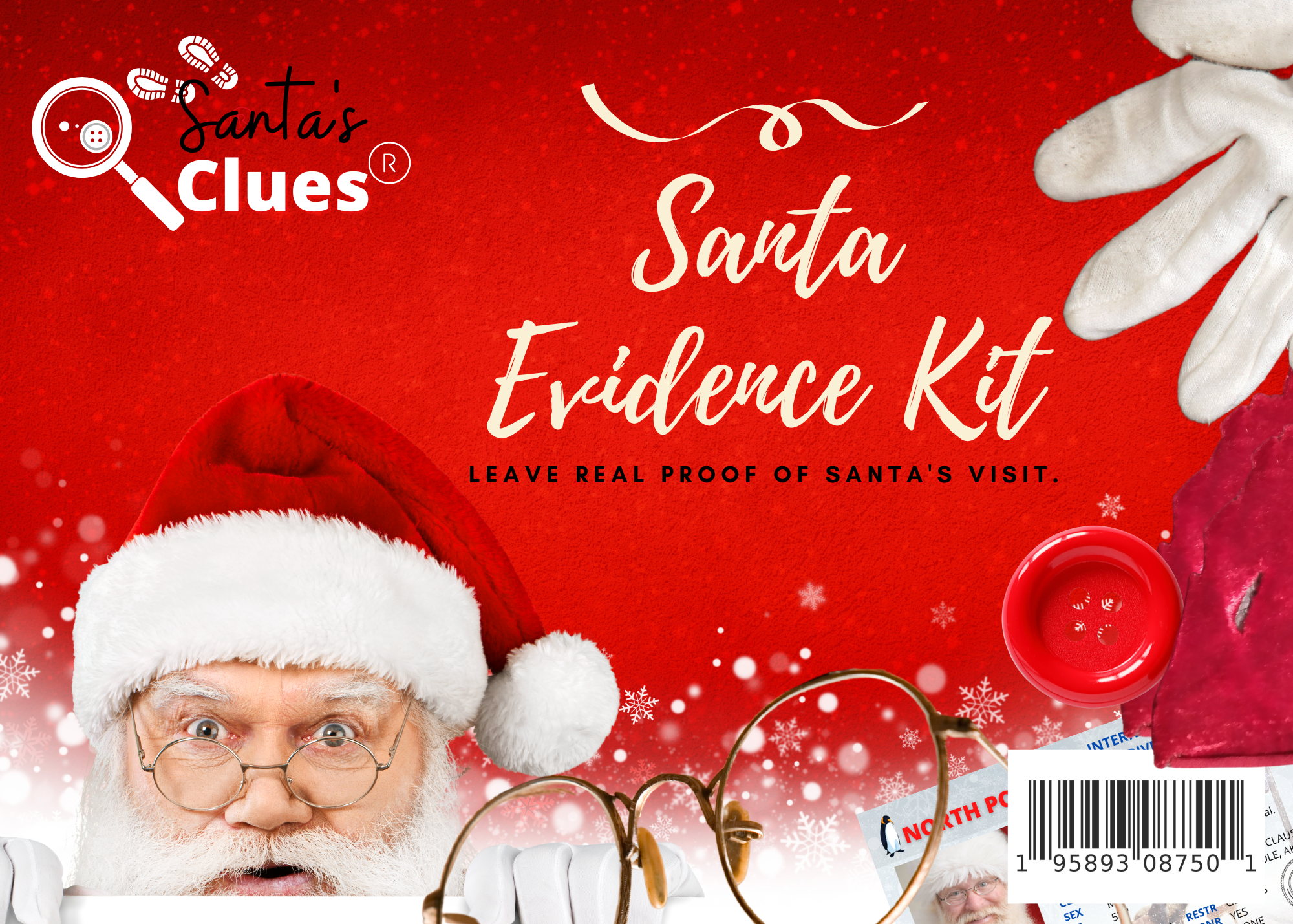 Santa Evidence Kit/ Santa Boot Prints / Santa was here / Christmas Eve –  Mockingbird and Fox