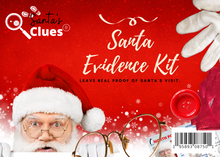 Load image into Gallery viewer, santas Clues Santa Evidence Kit Front Label
