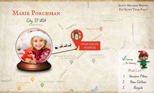 Load image into Gallery viewer, Santa  Map - Santa&#39;s delivery route to your child
